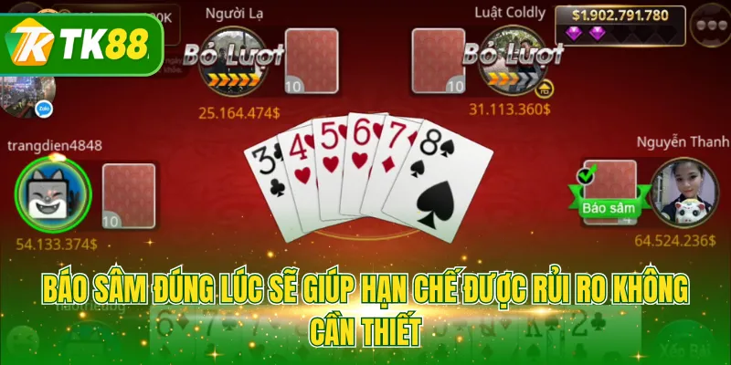 Báo sâm đúng lúc sẽ giúp hạn chế được rủi ro không cần thiết